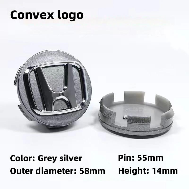 4Pcs Car Wheel Hub Cover Rim Center Cap Decoration Accessories For Honda Fit Jazz GK5 Civic Type-R CRV Pilot Accord Insight