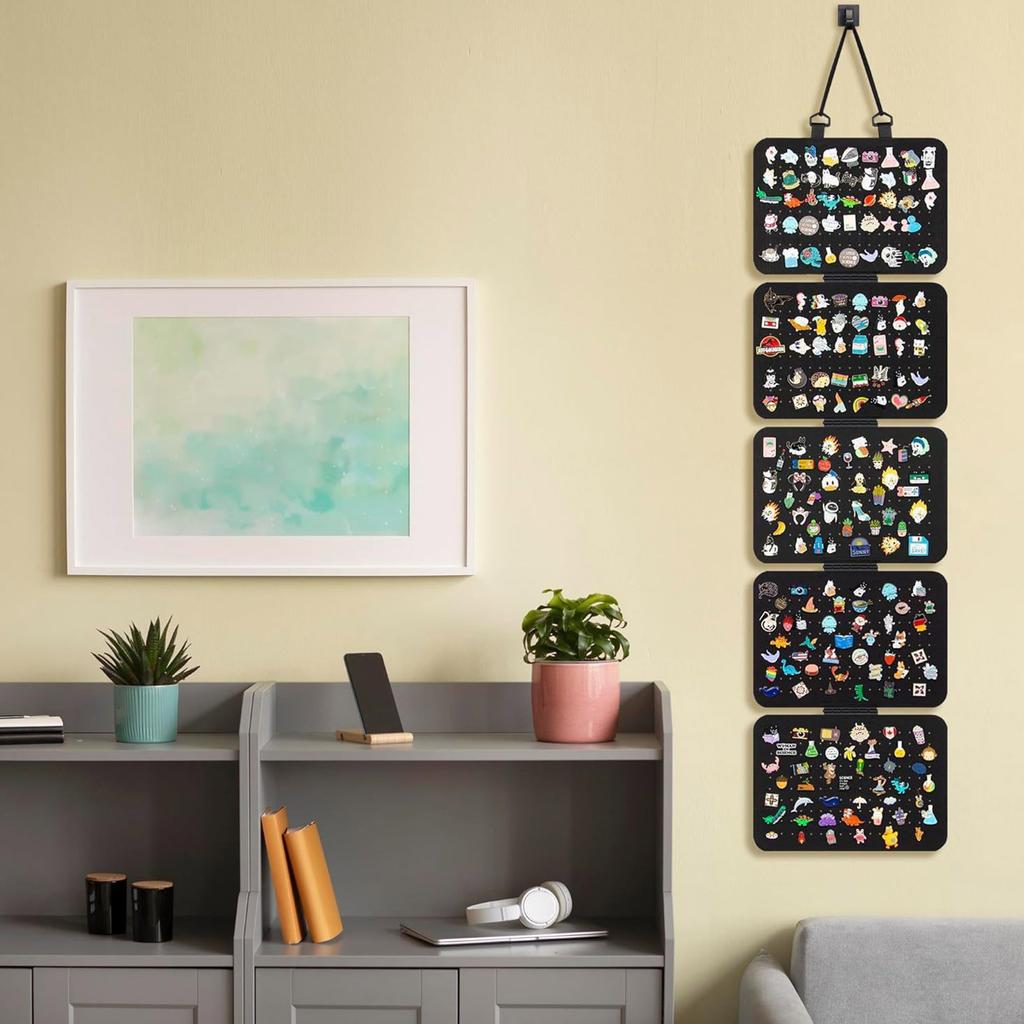 Felt Jewelry Organizer Large Capacity Earrings Necklaces Rings Organizer Portable Hanging Storage Bag for Accessories