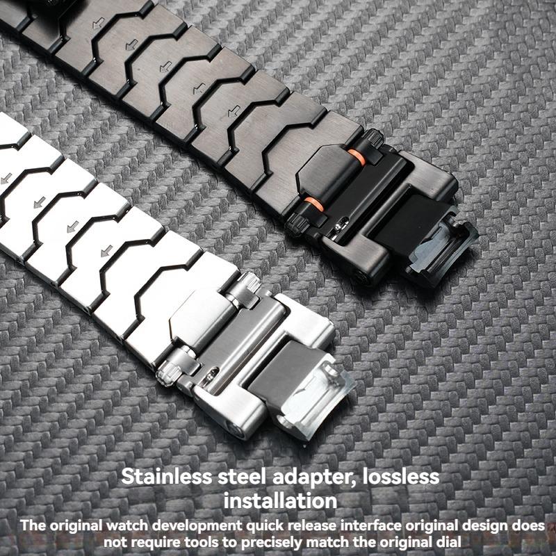 for Casio G-Shock MTG-B3000 Upgrade Strap - Premium Stainless Steel Quick Release Band Men, Luxury Sport Watch Modification Kit