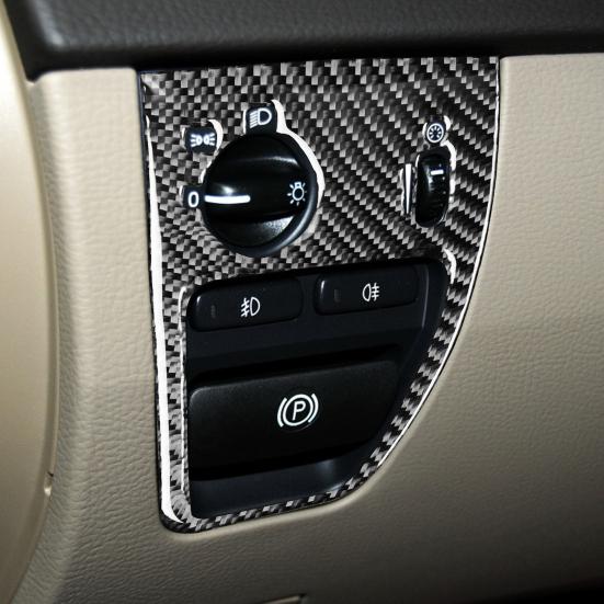 

Крышка панели, термостойкая фара, углеродное автомобильное волокно, защита от царапин, внутренняя наклейка на панель переключателя для Volvo