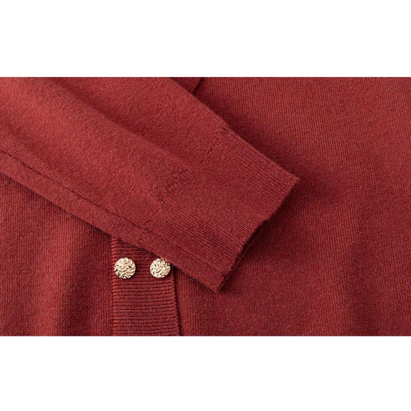 Damen Übergröße V-Ausschnitt Rüschenoberteile Strickwaren Herbst und Winter Temperament Pullover