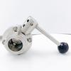 304 Sanitary Grade Quick-loading Butterfly Valve 316 Stainless Steel Clamp Valve Chuck Manual Buckle Disc Valve Clamp