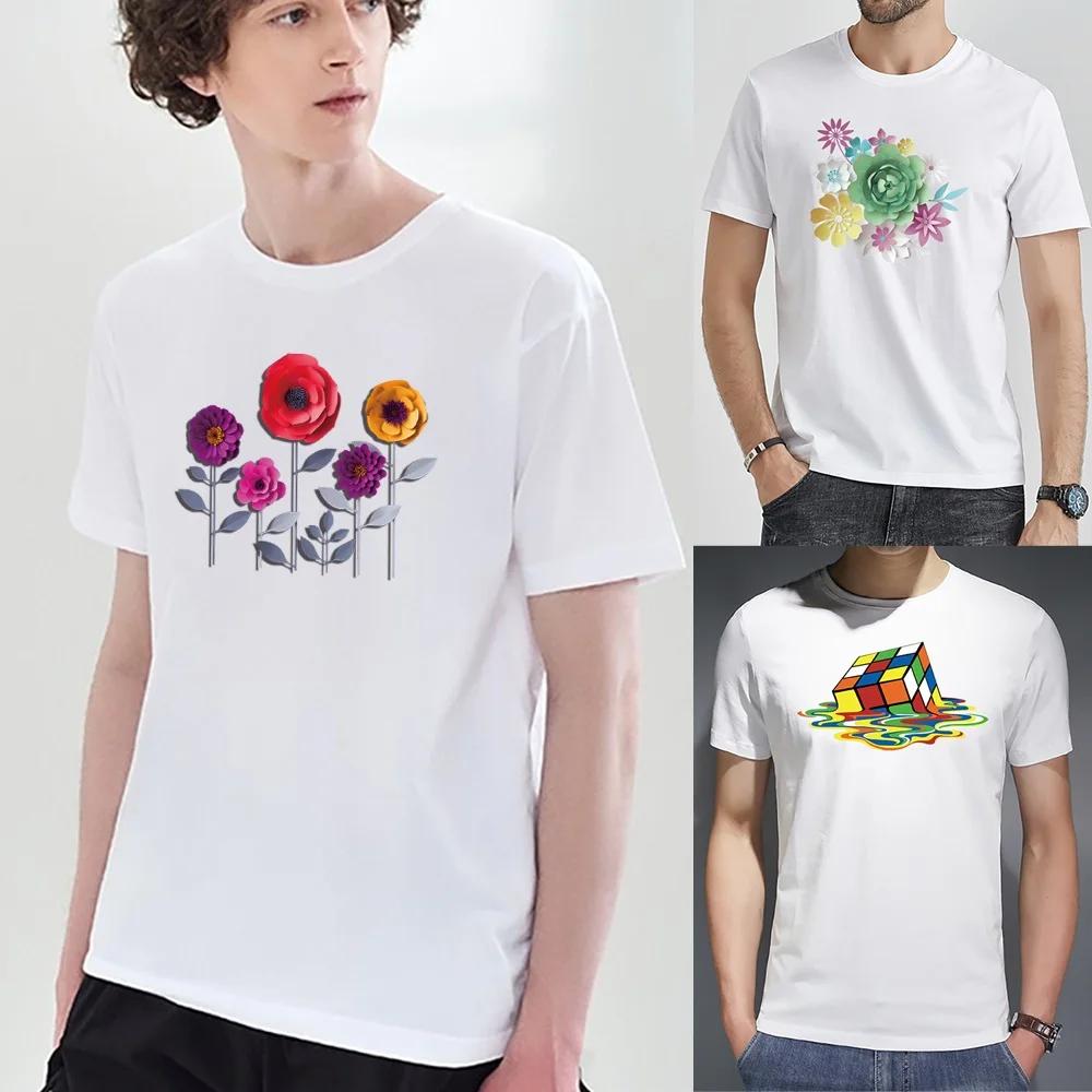 Harajuku Fashion T-shirt 2022 Men Casual 3D Print Loose O-neck Short Sleeve Elastic Stretched Summer Home Tee Shirt Streetwear