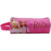 Trousse Ronde - TOYBAGS - Barbie - 8 x 22 x 8 cm - Sac à Dos Scolaire - Noir