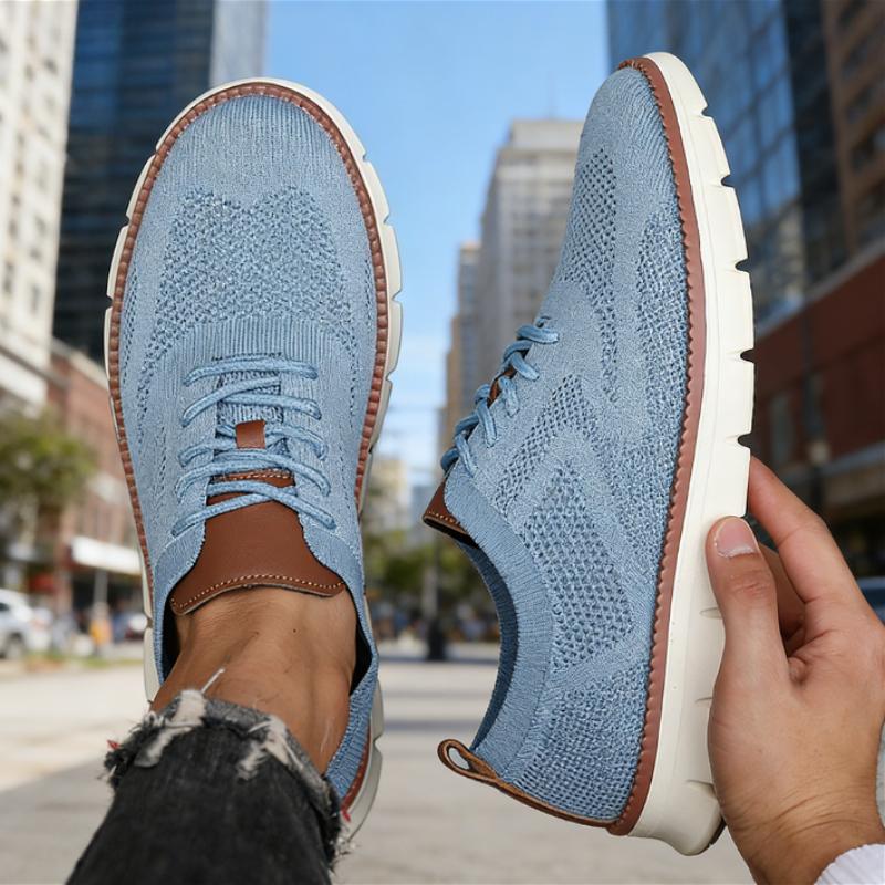 Popular Men's Mesh Sneakers Comfortable Airy Soft Sole Fashiable Lightweight Casual Shoes  Anti Slip Breathable Walking Shoes