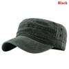 Washed Cotton Patrol Cap Unisex Retro Flat Top Cadet Hat Breathable Adjustable Casual Streetwear Outdoor Sports Sun Hat For Men