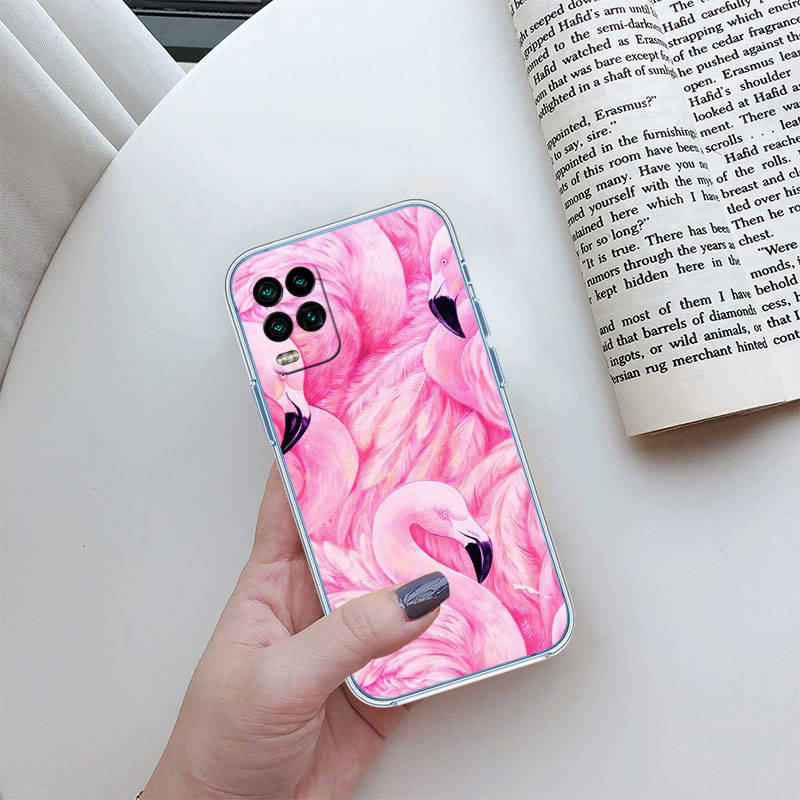JO24 Flamingos Pink Bird Phone Case for Motorola E22S E7 G6 G7 G8 G9 Plus Power Play G10 G20 G04 E30 E40 E22 E20 E13 G22 G23 G Stylus Play