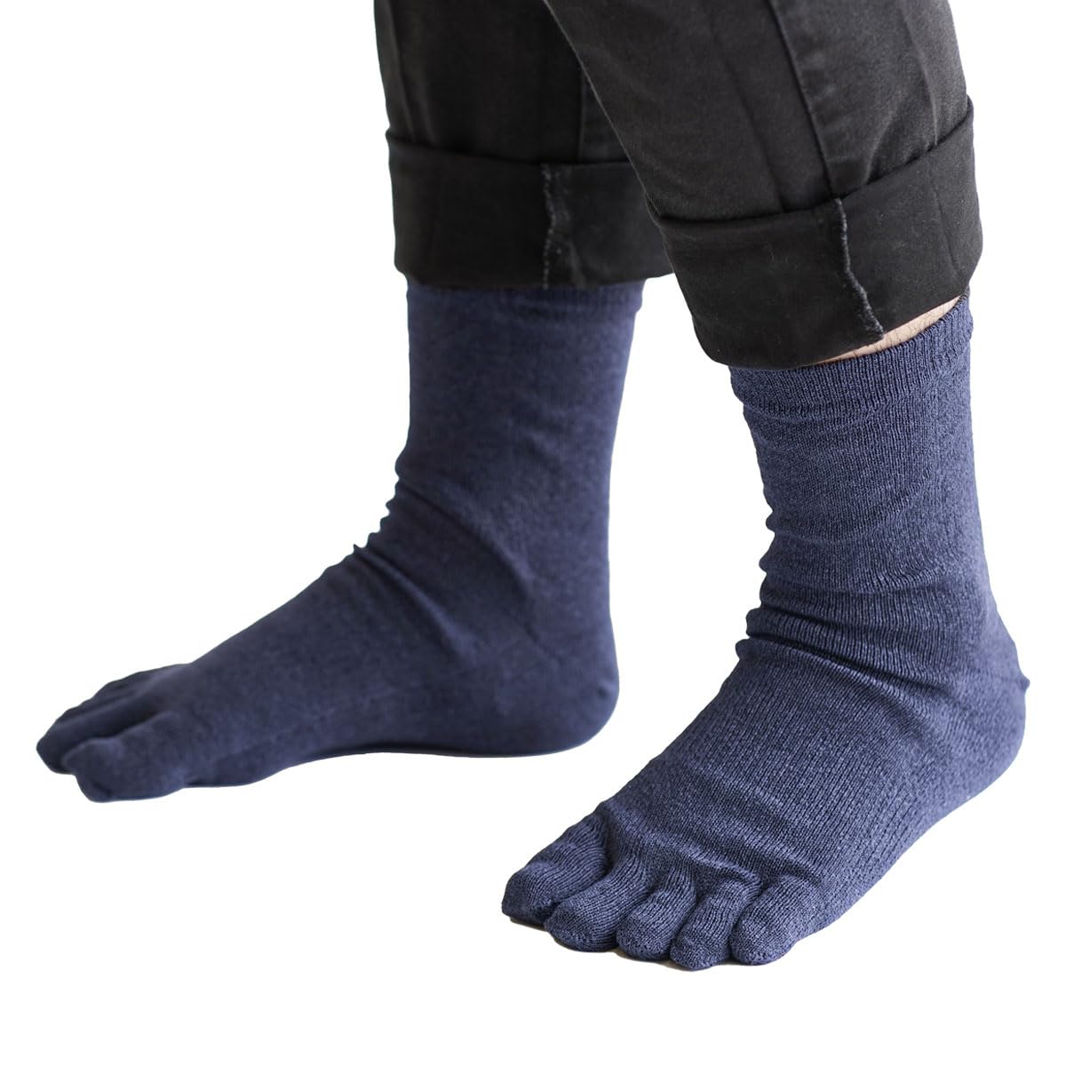 

Ito Wokashi Сделано в Японии с Ваcи Плюс Носки с пятью пальцами цвета индиго, Бумага, Дезодорирующие, Антибактериальные, Дышащие, Стильные, Простые, Подарок,