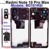 Per Xiaomi Redmi Note 10 Pro Max Telaio Centrale Supporto Cornice con Tasti Laterali Volume Cover Alloggiamento NFC