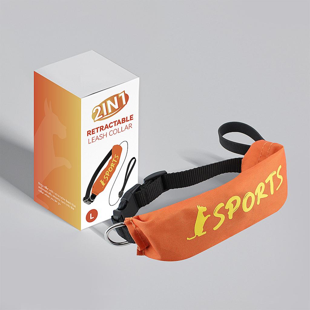 Pet Products Dog Automatic Retractable Leash 2 in 1 Retractable Dog Collar Leash