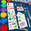 Memory Training Color Matching Beads Game Parent-child Color Sorting Matching  Children Gift