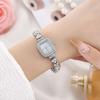Classic Square Ladies Quartz Watch With Alloy Band For Casual Wear