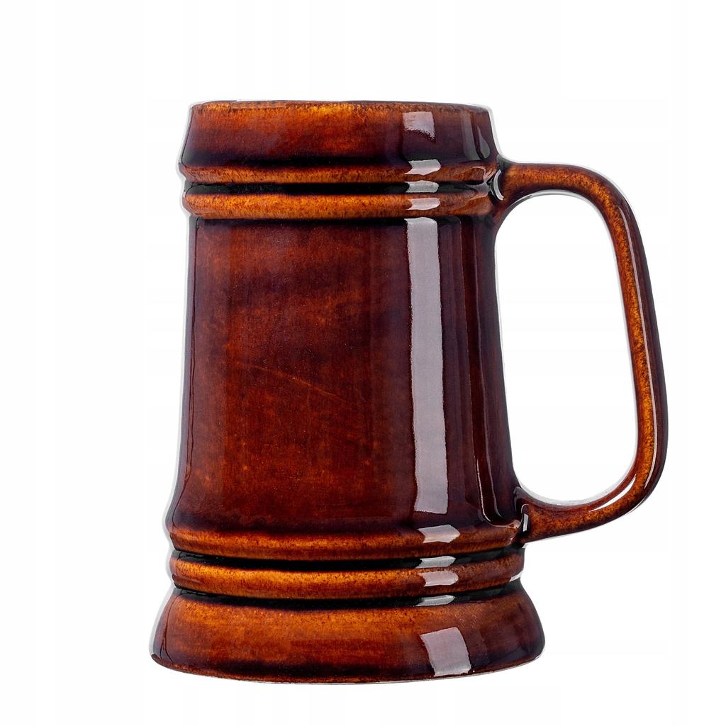 KADAX Bierkrug 500ml Groß Steinzeug Geschenk