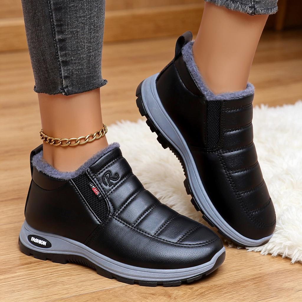 Stivali Bassi alla Moda da Donna Comodi Leggeri per Esterno Casual Sportivi Stivali da Neve Versatili alla Moda Comodi Colore Unito Invernali Caldi Scarpe