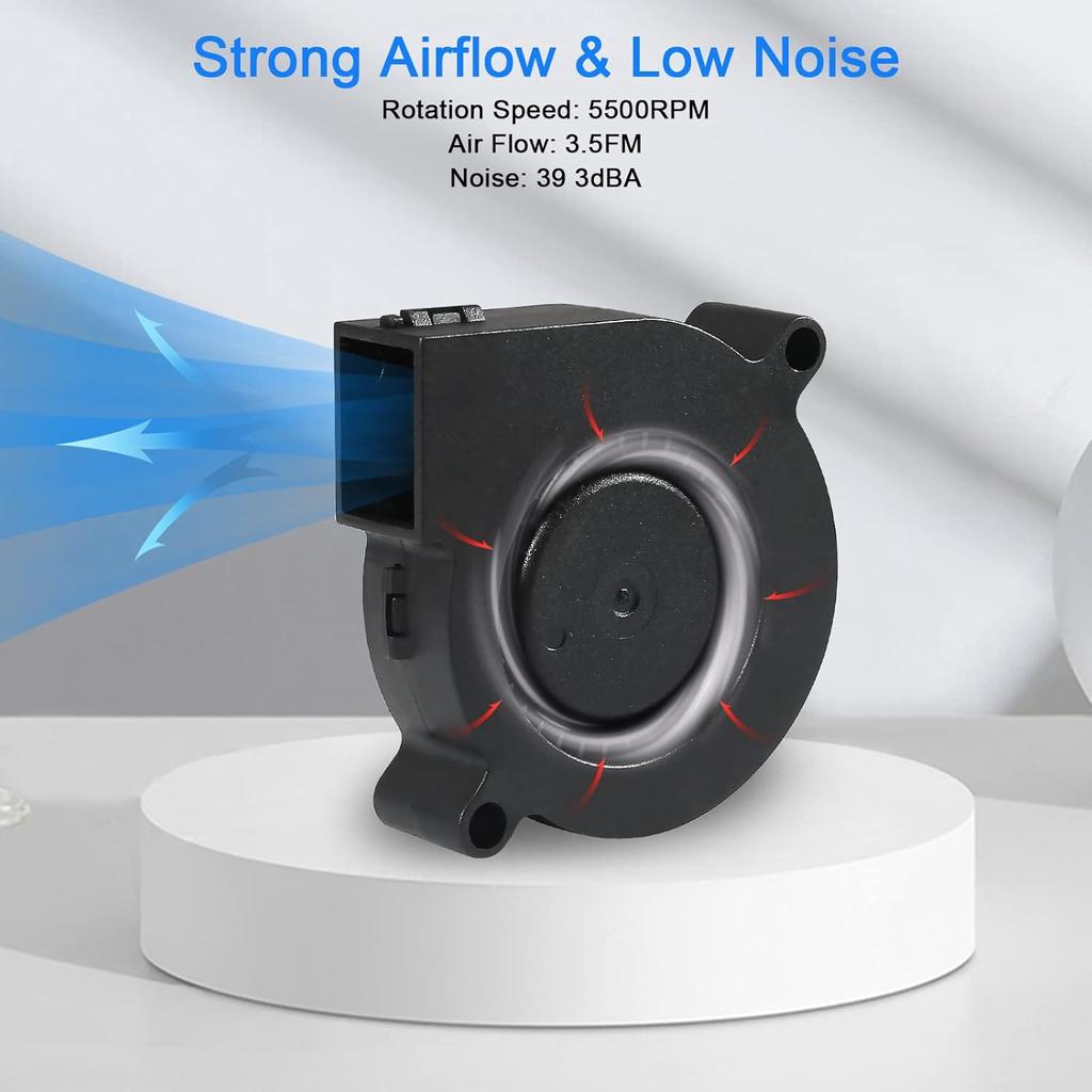 6PCS 5015 Blower Fan 5V DC Brushless Cooling Blower Fan 3D Printer Brushless Cooling Fans 50mmx15mm 2PIN