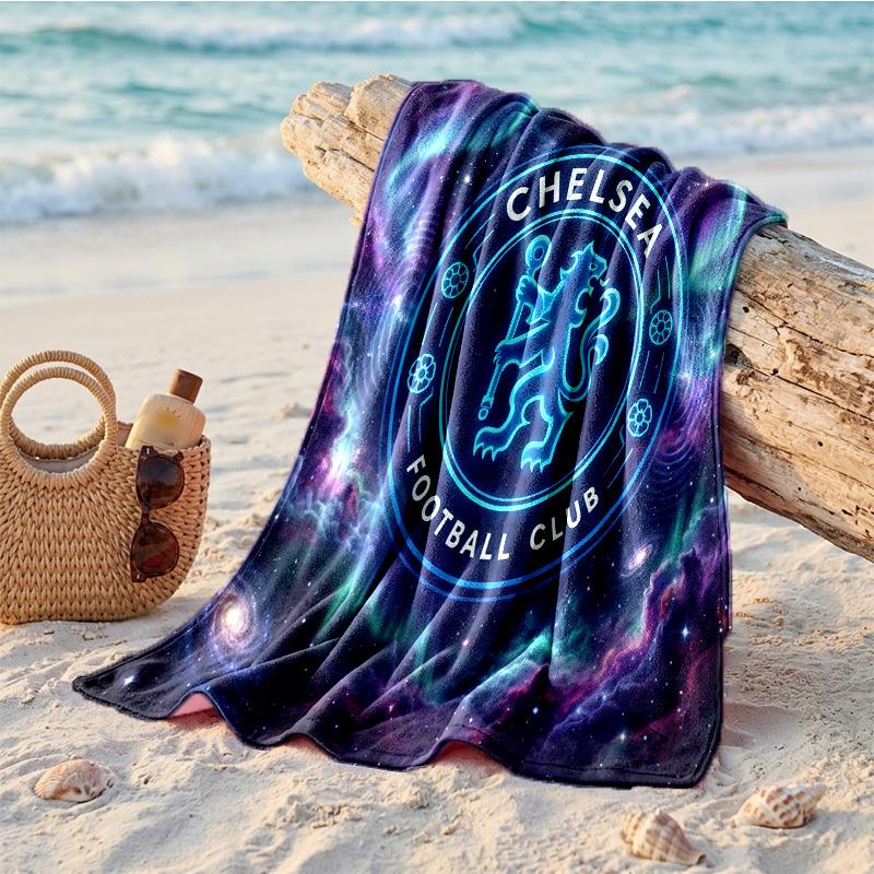 Asciugamano da Spiaggia in Microfibra con Stampa Chelsea FC Asciugatura Rapida Assorbente Grande Asciugamano per Spiaggia Nuoto Viaggio