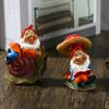 Creative Mini Gnome Snail Funny Resin Dwarfs Statue Cute DIY Decoration Garden Outdoor Household Decor Ornament Accessories New