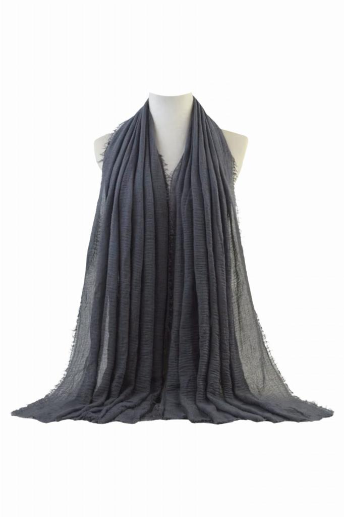 Women' Graphite Scarf 180X85 - Elegant, Smooth and Light Scarf for Every Occasion