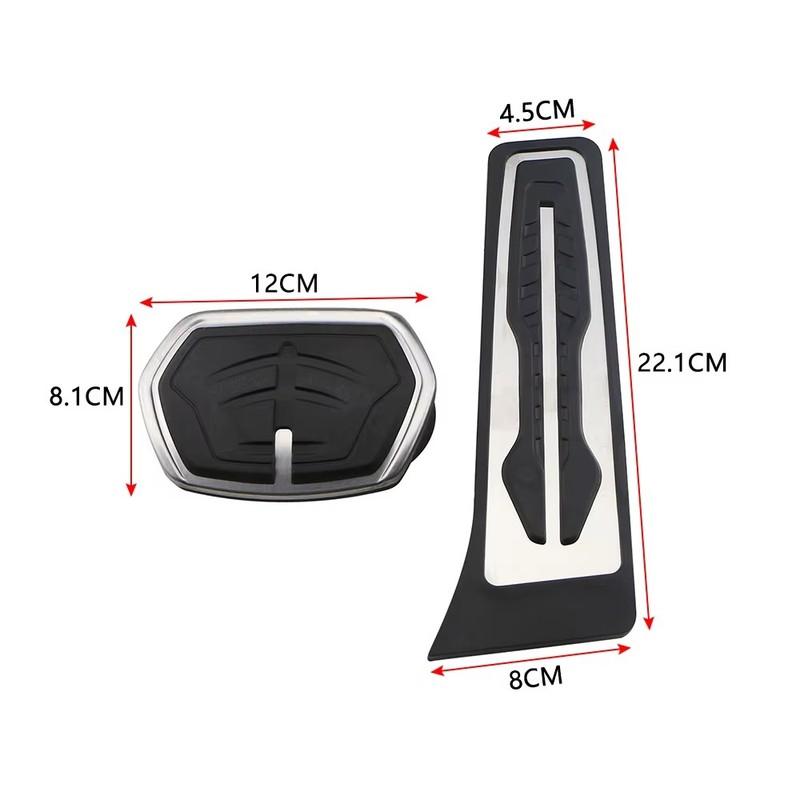 For BMW X1 X2 F48 F39 F45 F46 F40 Series 2016 2017- Car Fuel Accelerator Brake Pedal Cover Trim Non-Slip Pad Car Accessories