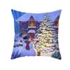 Winter Snow Scene Santa Claus Santa Snowman Luhua Ring Car Christmas Tree Bedroom Living Room Sofa Restaurant Seat Pillow Sleeve