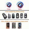 11/14MM Car Key Shell Emblem Sticker Auto Remote Accessories For BMW M E46 E90 E60 F30 F10 E39 E36 F20 G20 G30 E92 E87 X3 X5 X6 NM9