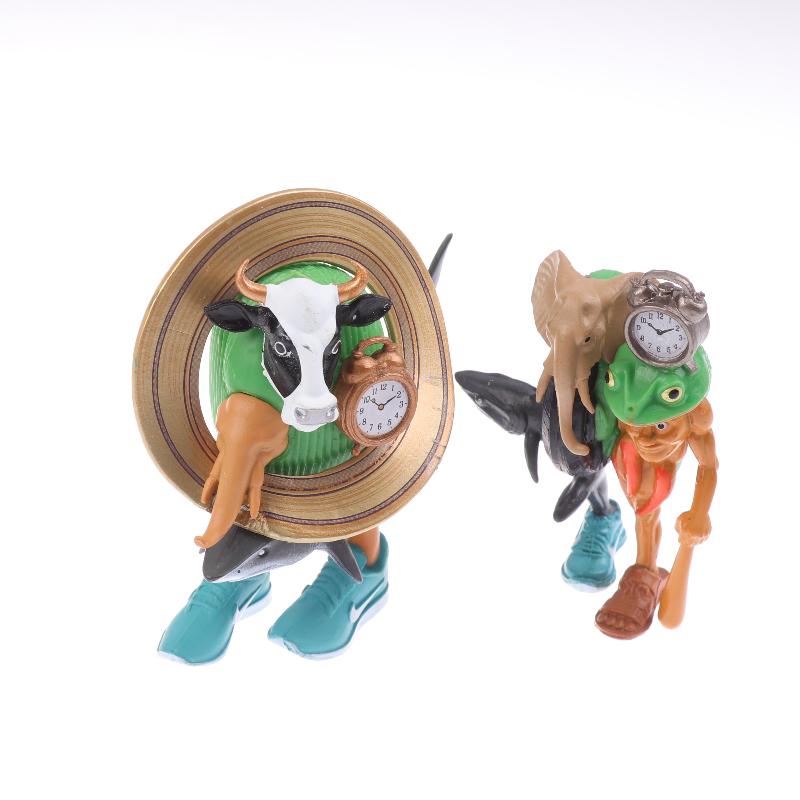 1Pcs Cartoon Ornament Toys Tung Tung Tung Sahur Tralalero Tralala Italian Brainrot Monster Fusion Edition Anime Action Figure