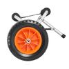 Kayak Cart, 90 Kg Load Capacity, Foldable Kayak Trolley with 25.4 Cm Solid Rubber Tires & 1 Ratchet Strap, Paddle Board Trolley for Carrying Kayaks,