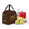 Greyhound Whippet Sighthound Dog Azawakh On African Insulated Lunch Bag for Women Kid Portable Food Boxes Thermal Lunch Box Tote