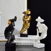 European Style Figure Sculpture Contemplative Ornament, Statue, Resin, Decoration, Bookcase and Wine Cabinet Decoration