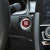For Honda Accord Odyssey Civic CRV  FIT INSPIRE Real Carbon Fiber Car Engine Start Stop Switch Button Cover interior Accessories
