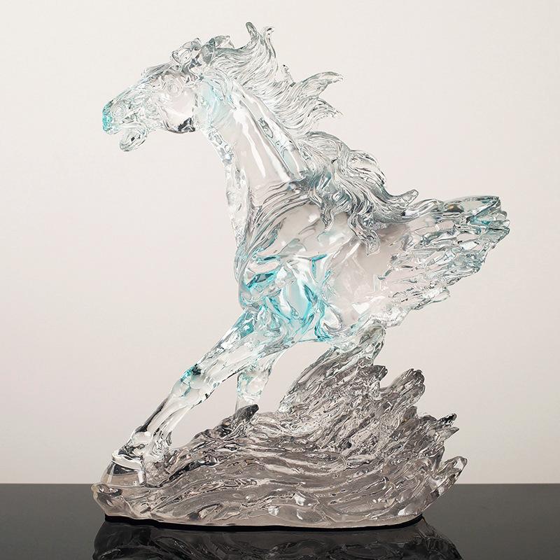 Horse To Success Ornaments Premium High-end Living Room Wine Cabinet Top Office Tabletop Decoration Opening Housewarming Decoration Gift