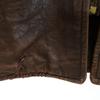 Lawton 40s Vintage U-shape leather jacket 34 Brown TALON ZIP Men's Used