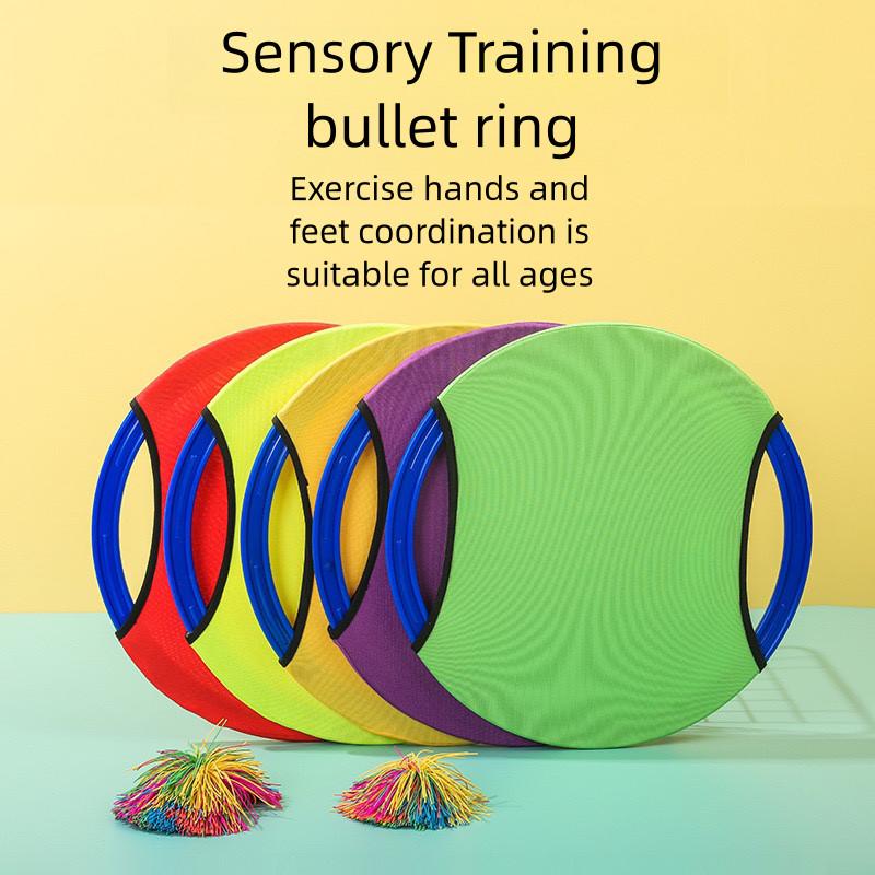 35cm Hüpfender Kreis Werfen Training Sensorisches Spielzeug Kinder Outdoor-Spiele Balancetraining Pädagogische Lernspielzeuge für Kinder