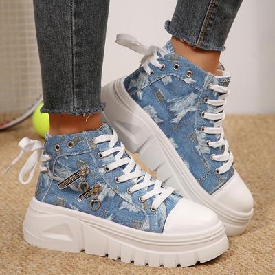 Stivali da Donna Moda Casual Stivaletti Alti con Zip Laterale e Lacci Anteriori e Posteriori Stivaletti e Stivali Born da Donna
