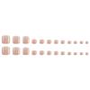 Translucent Pink Skin-Brightening Nail Art Stickers for Toes