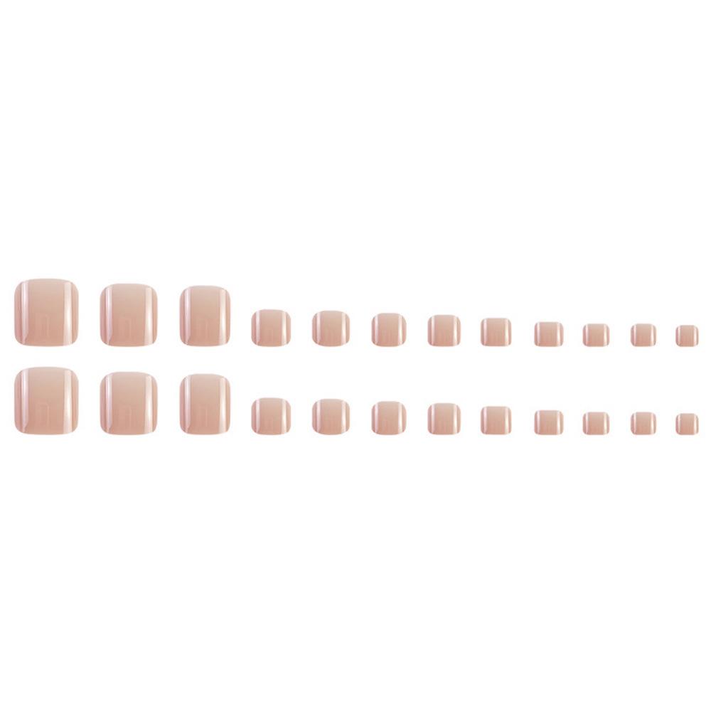 Translucent Pink Skin-Brightening Nail Art Stickers for Toes