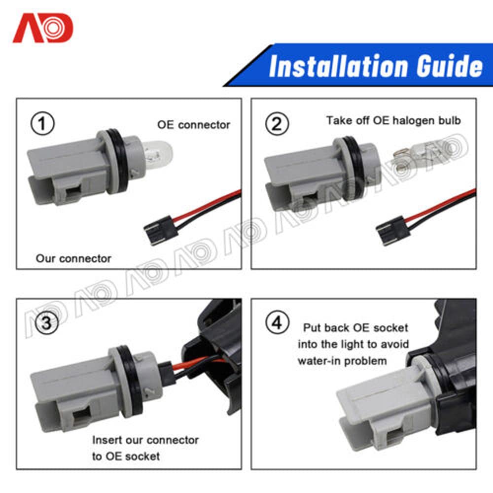 MAZDA Mazda Roadster NA NB NC LED Flowing Glow Clear Lens Side Marker Turn Signal