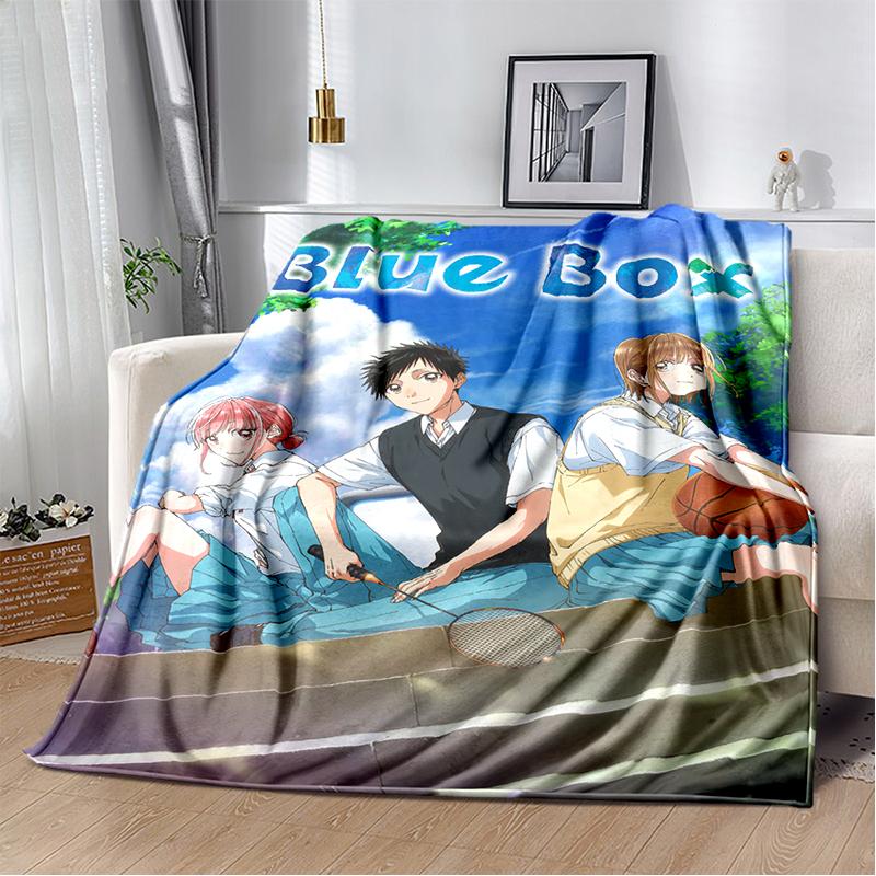 3D Cartoon Blue Box Ao No Hako Love Anime  Blanket,Soft Throw Blanket for Home Bedroom Bed Sofa Picnic Travel Office Cover Kids