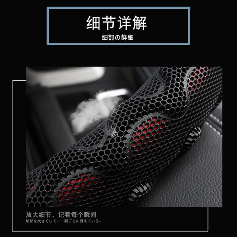 D Shape Steering Wheel Cover PU Leather for Nissan Rogue /Rogue Sport 2016 2017 2018   X-Trail 2017- Car Styling