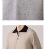 Hochwertige Herren-Patchwork-Strickware - Langarm, Herbst/Winter 2025, Vielseitiger Business Casual Pullover