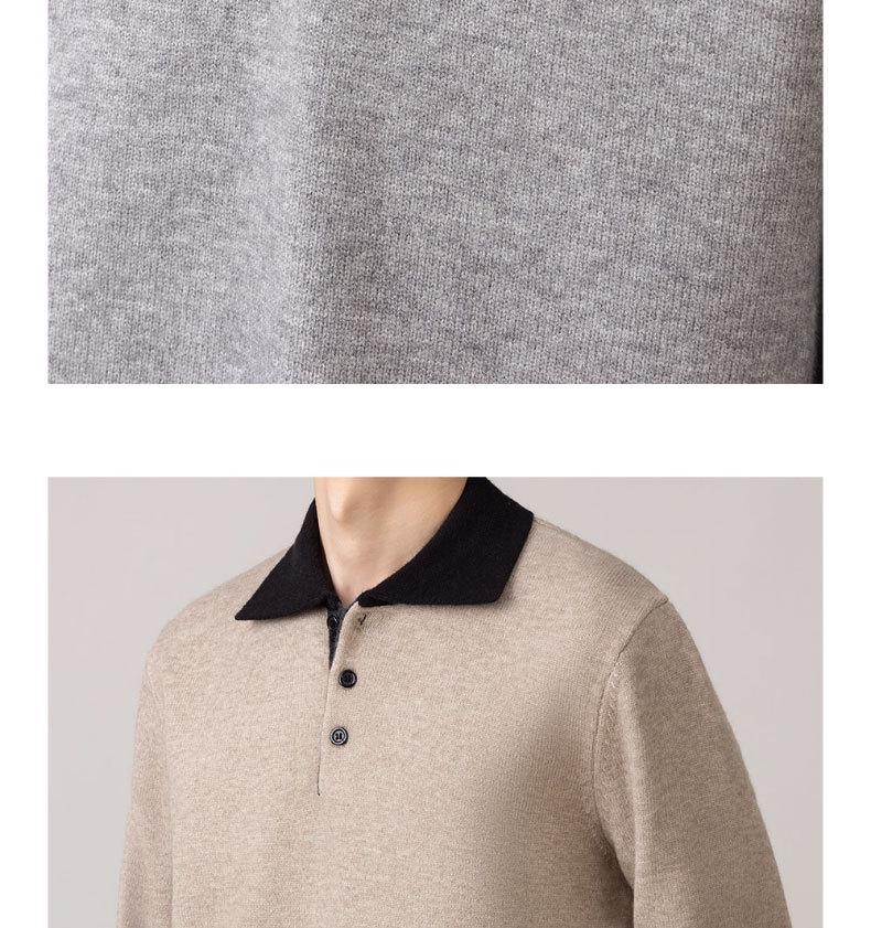 Hochwertige Herren-Patchwork-Strickware - Langarm, Herbst/Winter 2025, Vielseitiger Business Casual Pullover