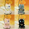 Plush Cat Keychain With Bell Cute Animal Toy For Bag Decor Collectible