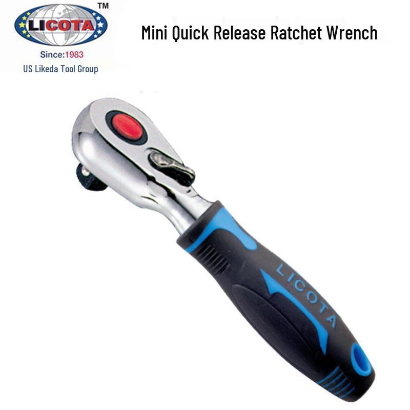 Мини-трещоточный ключ LICOTA USA с быстрым сбросом ALH-00072F 1/4 Square Drive, 108mm