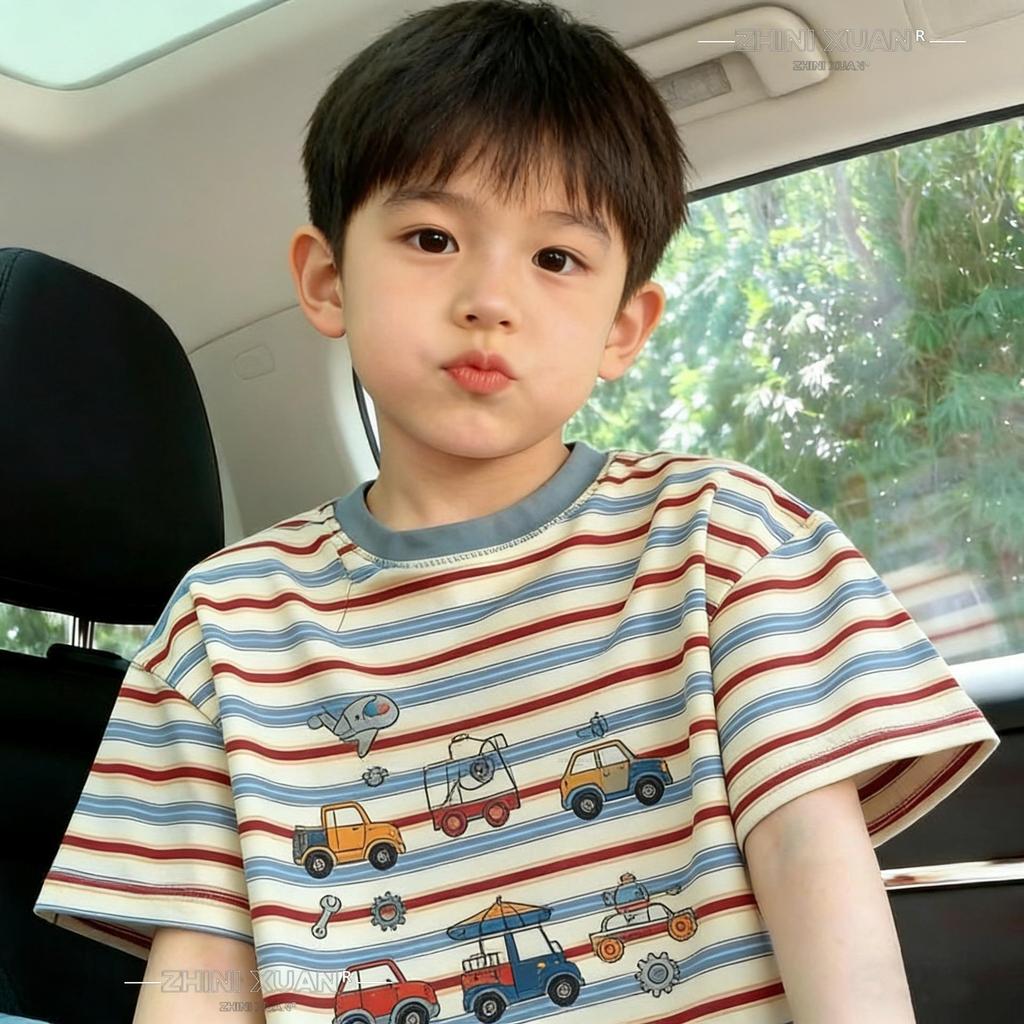 2026 Summer Kids' Striped T-Shirt: Breathable, Versatile for Boys & Girls