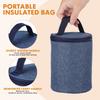 Insulated Heat Resistant Soup Cup Bag Food Grade Portable Takeaway Hot Soup Cup Carrier Home Use Thermal Lunch Tote with Handle