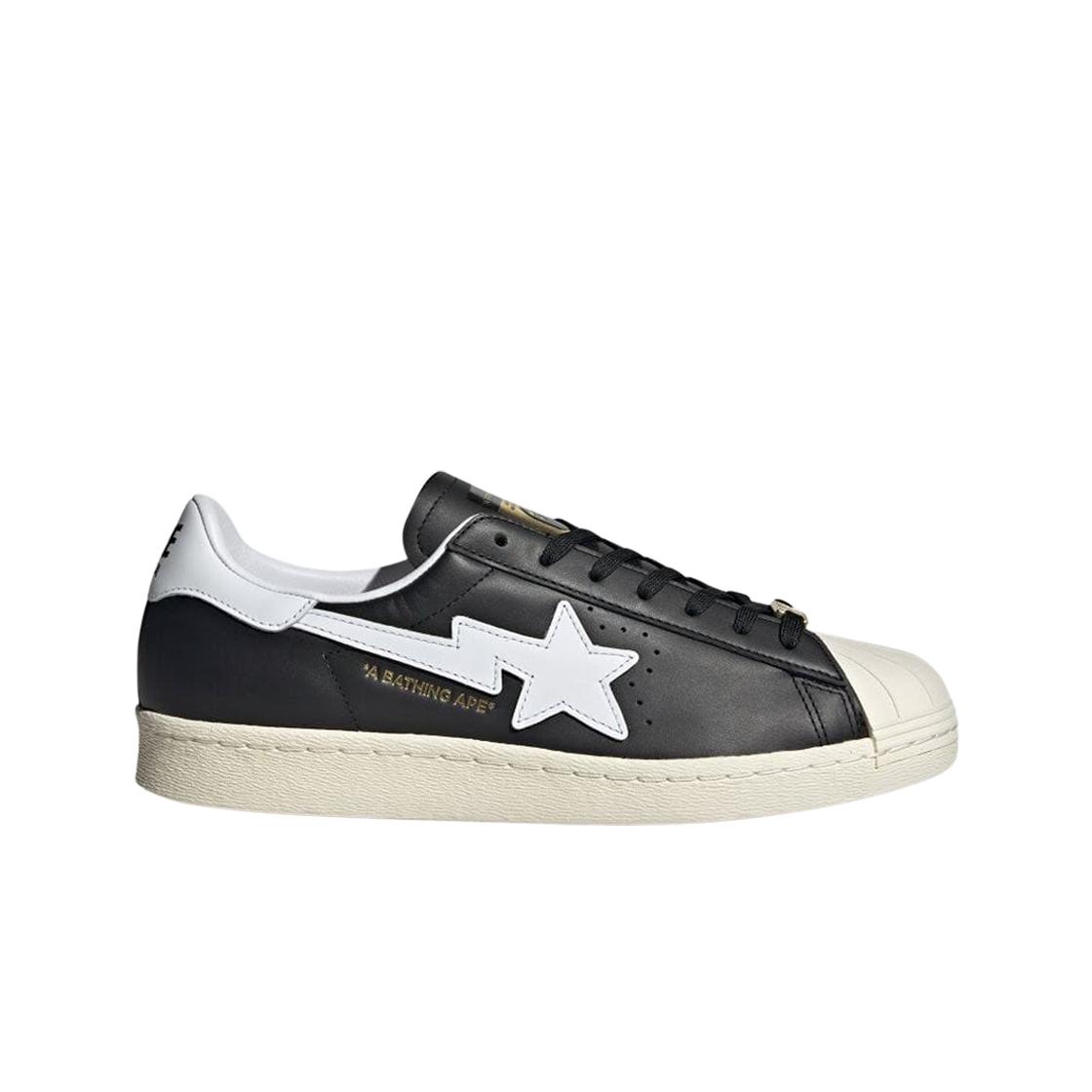 

Мужские кроссовки Adidas x BAPE Superstar 80s Core Black Off White IF2385