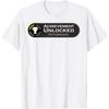iDestiner Fatherhood Achievement Unlocked for Gamers T-Shirt