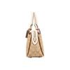 Coach Lillie 33 Classic Monogram Print Faux Leather Shoulder Crossbody Tote Bag Large Women Bags White Khaki 91495-IMDQC