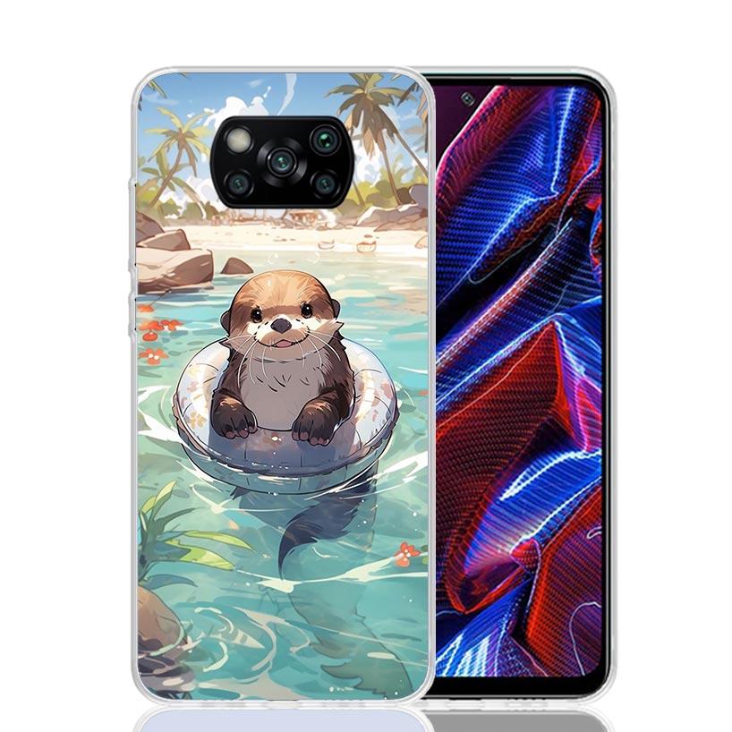 

Animal Otter Cute Cartoon Phone Case For Xiaomi Poco F7 Ultra X7 X6 Pro X5 Redmi 15 15C 13 13C 12 12C 10 10A 10C 9 9A 9C 9T Shel Redmi 10A