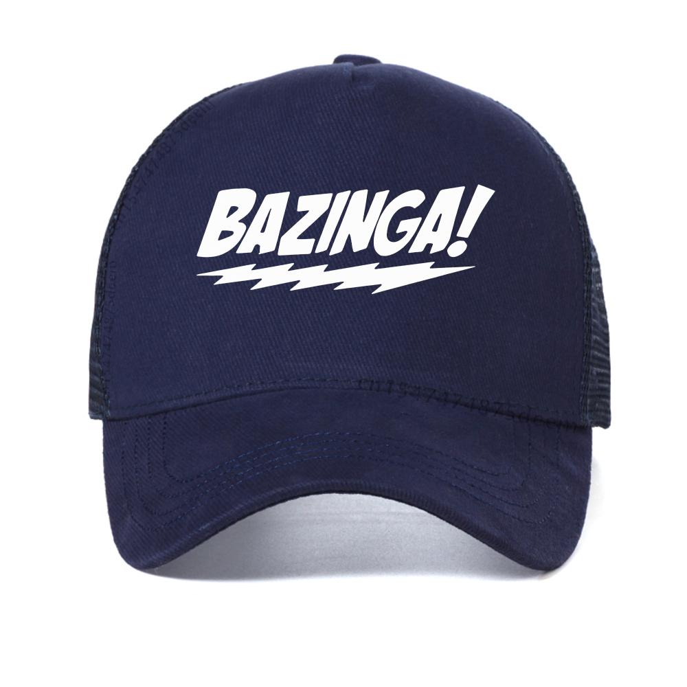 Bazinga letter print cap Summer baseball cap Funny Graphic Adjustable Snapback hats fashion casual Unisex mesh trucker hat